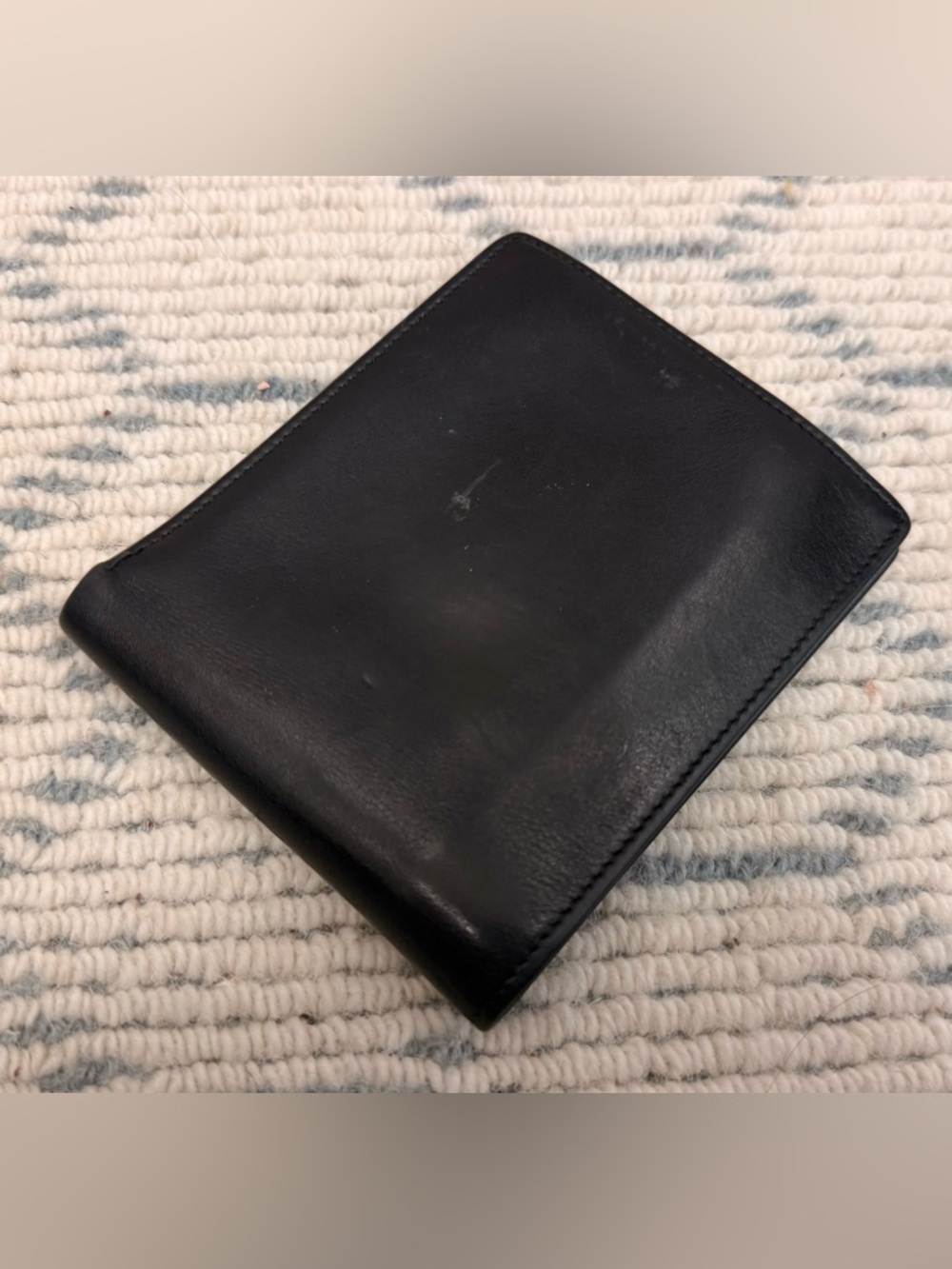 DIOR Vintage Rare Unisex Black Leather CD Logo Icon Bifold Wallet W/ Red Inside - Picture 9 of 16